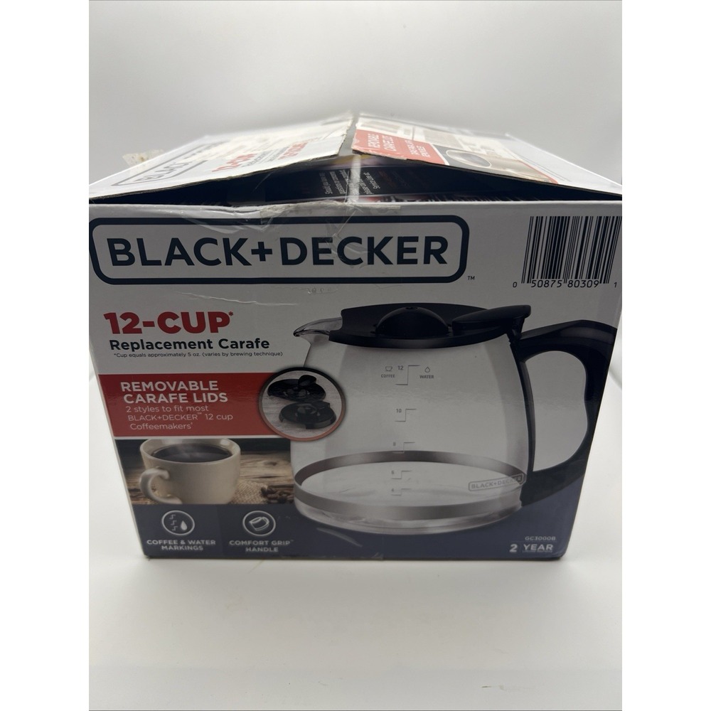 NEW Black & Decker 12-Cup Replacement Carafe Thermal Model GC3000B Open-Box